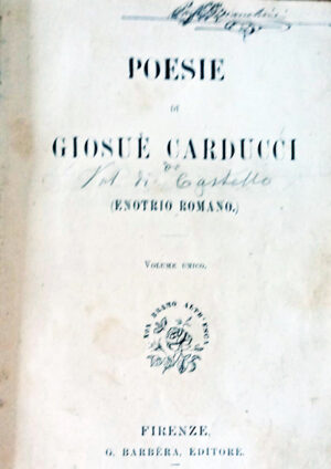 Poesie di Giosuè Carducci ed. 1871